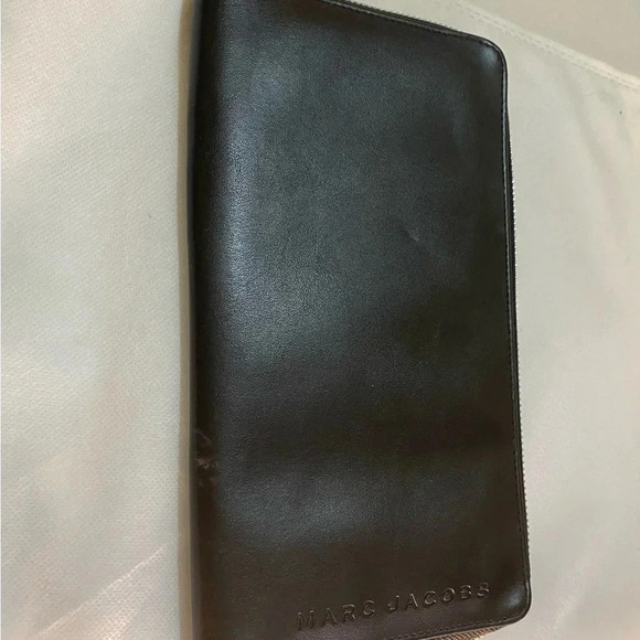 Marc Jacobs black leather clutch  wallet bag - Picture 4 of 8